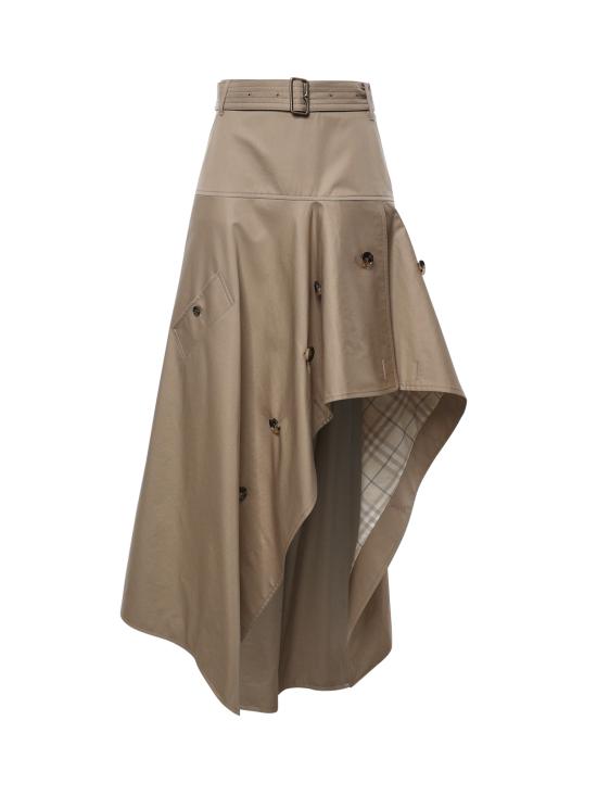 26FW 버버리 롱 스커트 8127157 C5956 SALTMARSH BEIGE