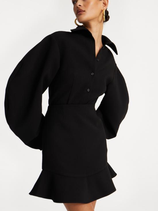 26FW 로테이트 바이 크리스텐슨 셔츠 115044100 NERO - ROTATE BY BIRGERCHRISTENSEN