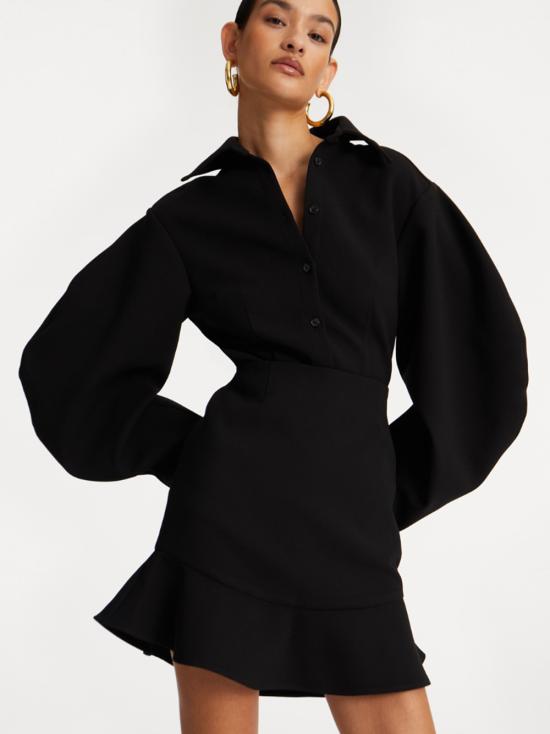 26FW 로테이트 바이 크리스텐슨 셔츠 115044100 NERO - ROTATE BY BIRGERCHRISTENSEN