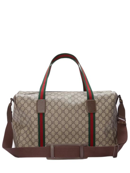 26SS 구찌 라지 더플백 스퀘어 웹 소프트 GG 수프림 758664FACK79768 BEIGE - GUCCI