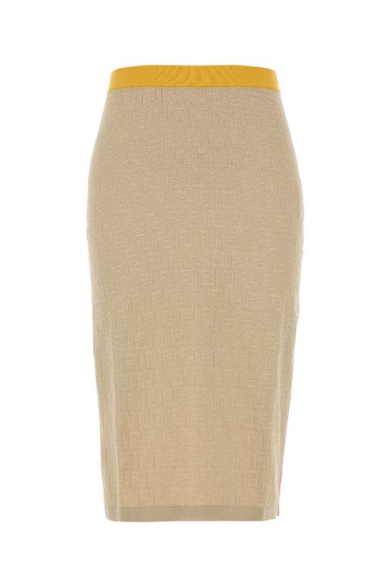 26SS 펜디 미디 스커트 FZS031AW4SF0WC4 BEIGE