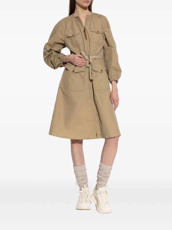 26SS 몽클레어 미디 원피스 L10932G0000859866202 BEIGE - MONCLER