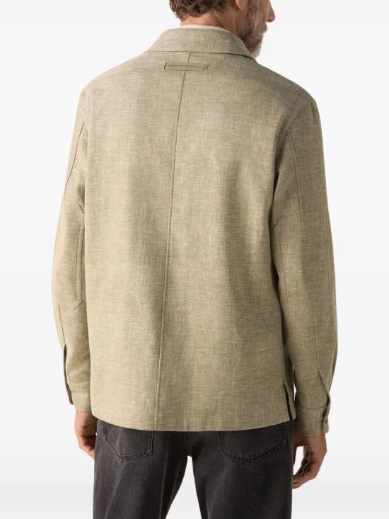 26SS 에르메네질도제냐 긴팔 셔츠 UHV22A3SOT6BV04 GREEN - ERMENEGILDO ZEGNA