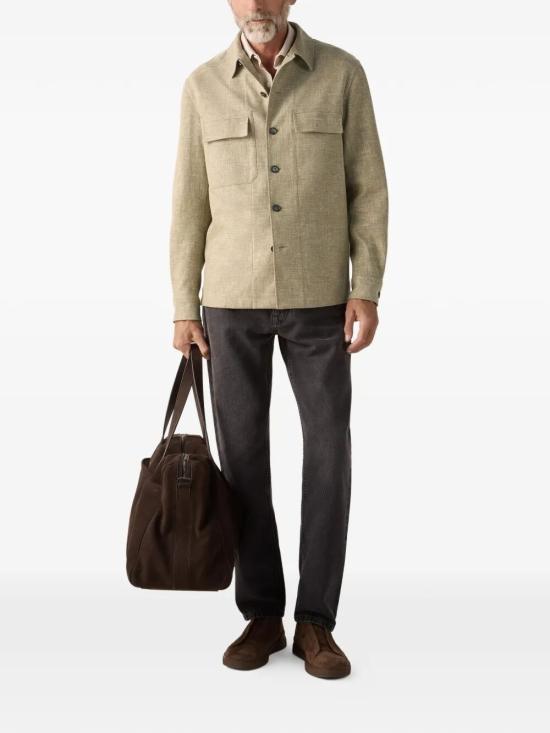 26SS 에르메네질도제냐 긴팔 셔츠 UHV22A3SOT6BV04 GREEN - ERMENEGILDO ZEGNA