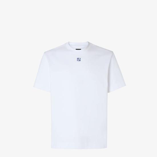 26SS 펜디 코튼 티셔츠 FY0936AY0HF0QA0 BIANCO