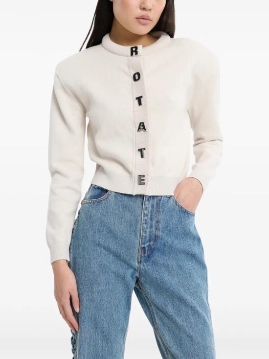 26FW 로테이트 바이 크리스텐슨 가디건 1138542690 BEIGE - ROTATE BY BIRGERCHRISTENSEN