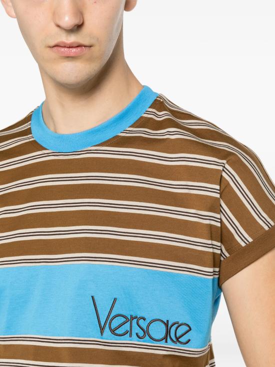 26FW 베르사체 반팔 티셔츠 10255111A184396N630 MARRONE - VERSACE
