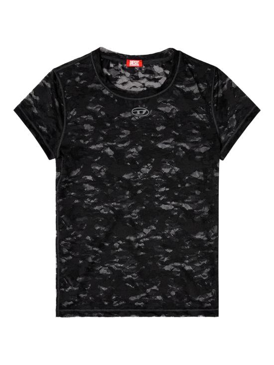 26FW 디젤 반팔 티셔츠 A183150DRAK900 NERO