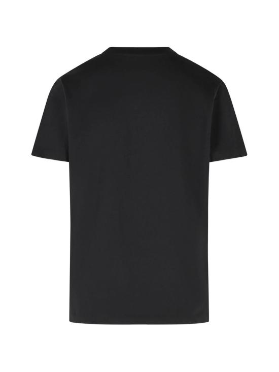 26SS 몽클레어 자수 로고 코튼 티셔츠 L10938C0002989AUO999 BLACK - MONCLER