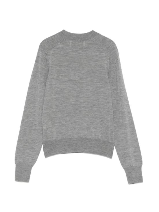 26FW 아미 스몰 하트 로고 울 니트 FKS867 KN00390504 GREY - AMI