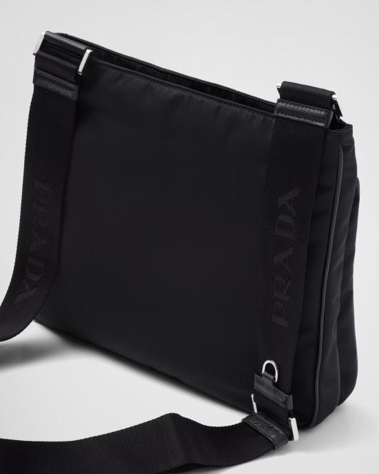 26FW 프라다 삼각로고 리나일론 크로스백 2VH1182DMHF0002 V XOO Black - PRADA