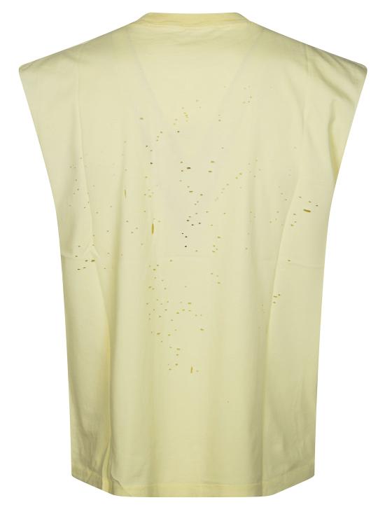26SS 새티스파이 모스테크 머슬 티셔츠 1100541A04 AGED TRANSPARENT YELLOW DOM - SATISFY