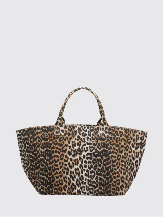 26FW 가니 레오파드 XXL 토트백 A7161 943 Brown - GANNI
