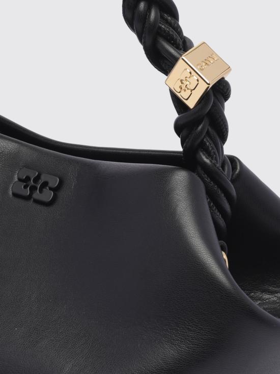 26FW 가니 스몰 레더 보우 토트백 A5241 099 Black - GANNI
