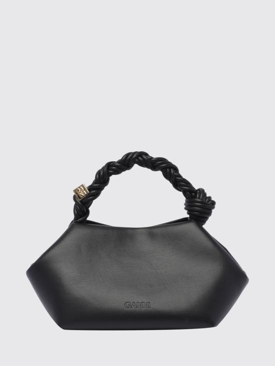 26FW 가니 스몰 레더 보우 토트백 A5241 099 Black - GANNI
