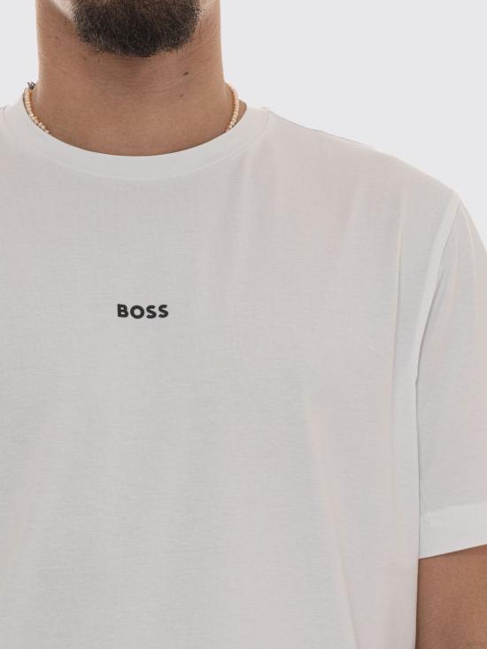 26SS 보스 반팔 티셔츠 50473278 100 White - BOSS