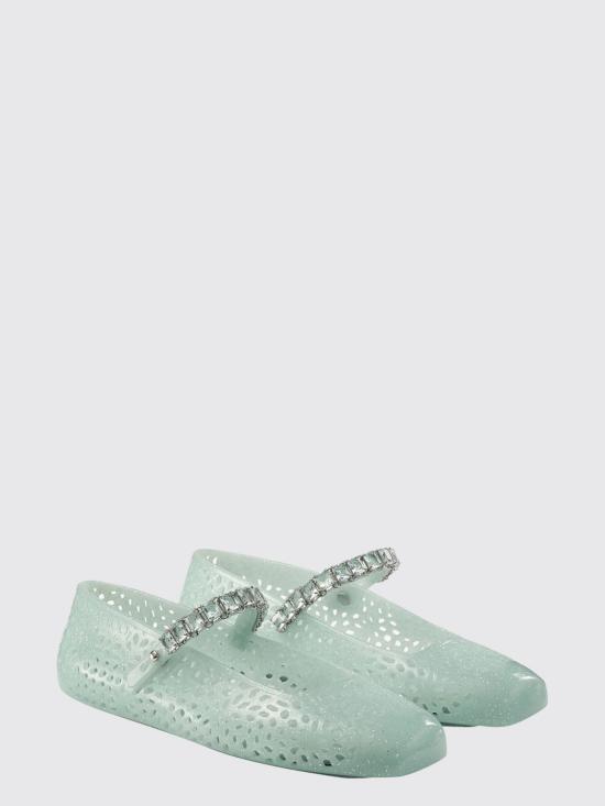 26FW 지미추 플랫 슈즈 THEJELLYNTX LIGHT VERDE Green - JIMMY CHOO
