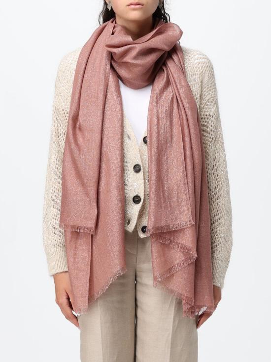 26SS 브루넬로 쿠치넬리 머플러/스카프 MSCDAR097 C9399 Pink - BRUNELLO CUCINELLI