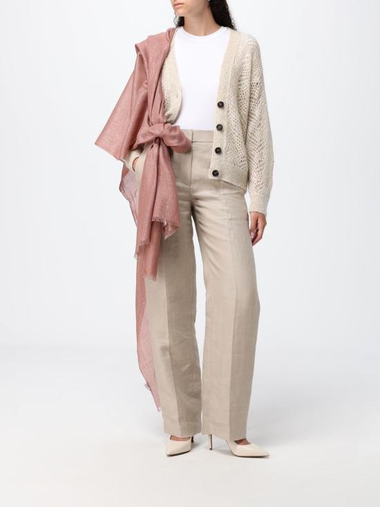 26SS 브루넬로 쿠치넬리 머플러/스카프 MSCDAR097 C9399 Pink - BRUNELLO CUCINELLI