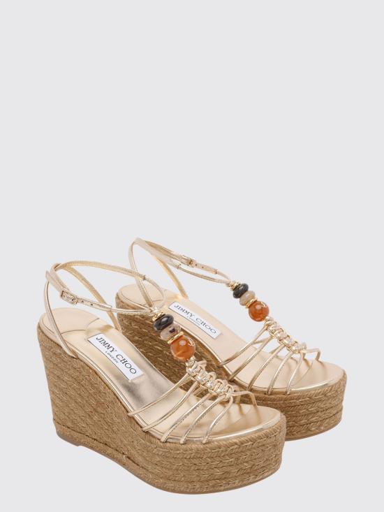 26FW 지미추 샌들 LEMIWEDGE100IPR GOLD MIX - JIMMY CHOO