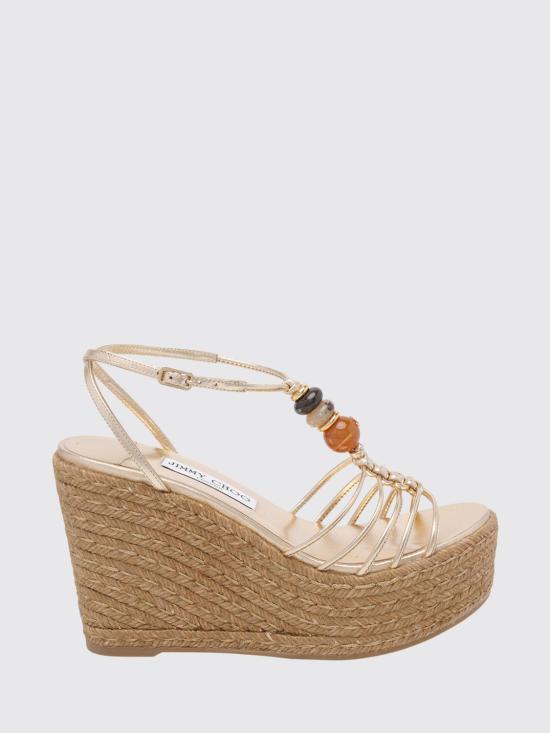26FW 지미추 샌들 LEMIWEDGE100IPR GOLD MIX