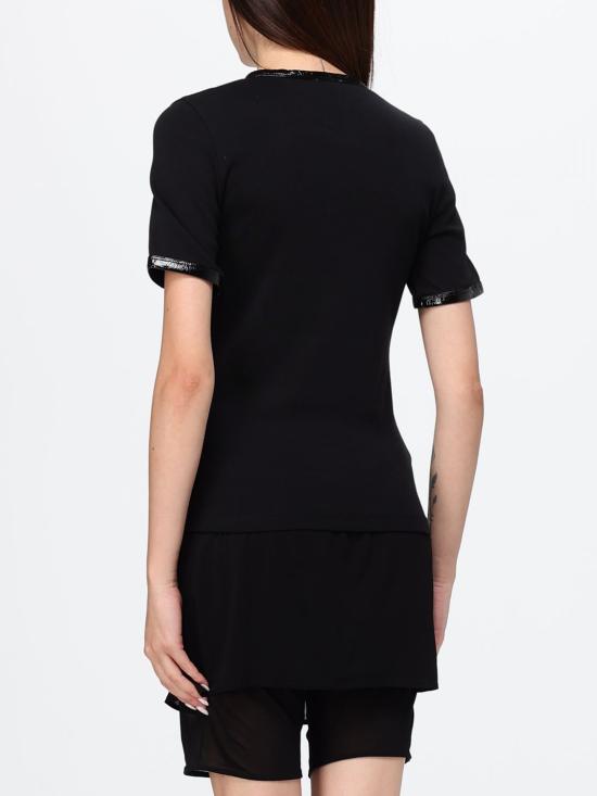 26FW 쿠레쥬 반팔 티셔츠 326JTS017JS0311 9999 Black - COURREGES