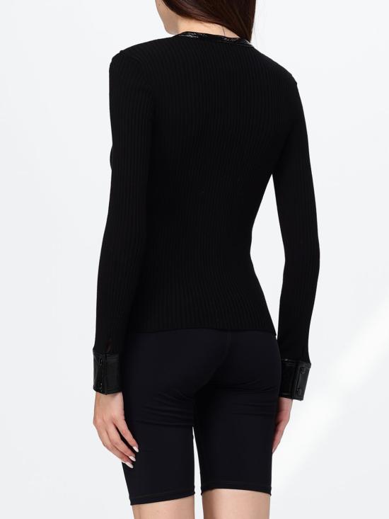 26FW 쿠레쥬 스웨터 326MGI056FI0001 9999 Black - COURREGES