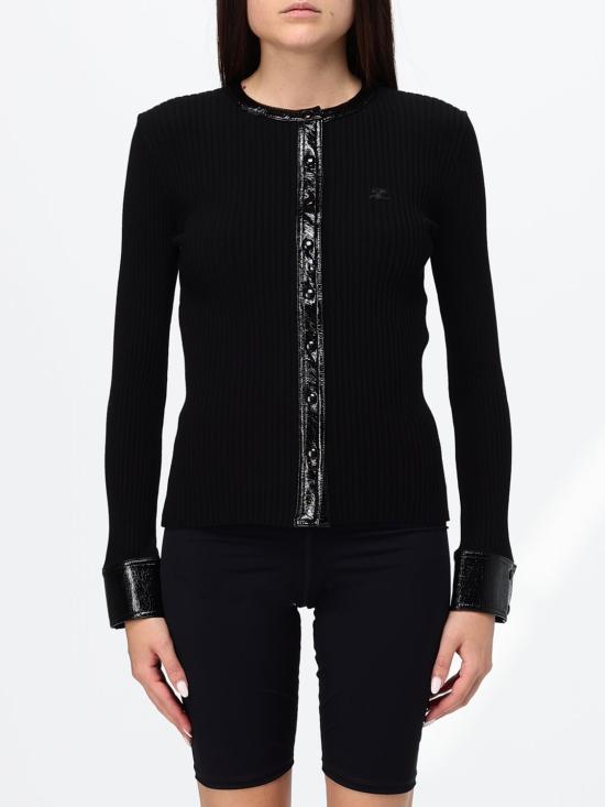 26FW 쿠레쥬 스웨터 326MGI056FI0001 9999 Black