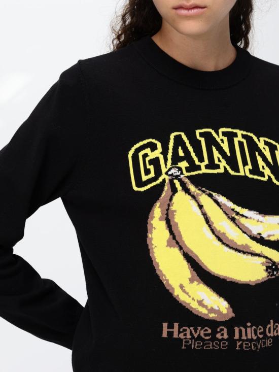 26FW 가니 스웨터 A1150013 099 Black - GANNI
