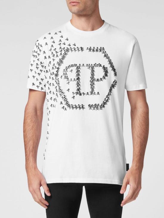 26SS 필립 플레인 반팔 티셔츠 SACCMTK6190PJY002N 01 White