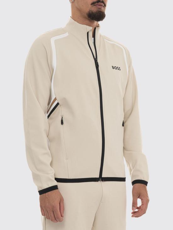26SS 보스 긴팔 티셔츠 50554402 272 Beige - BOSS