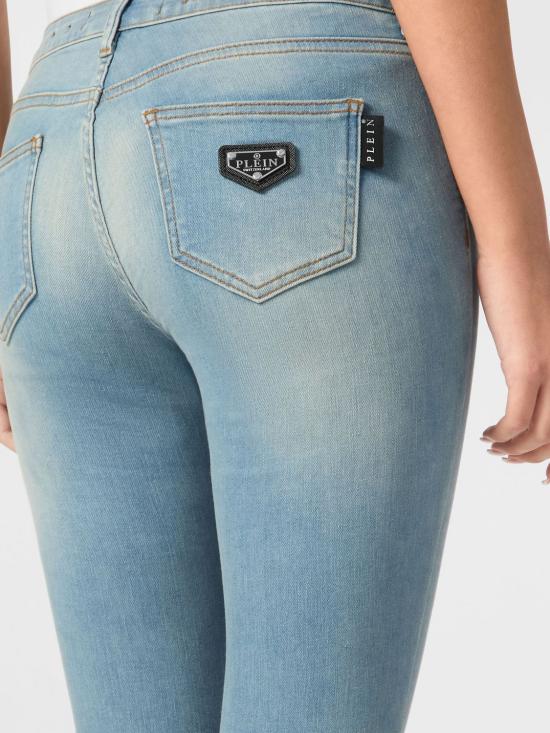 25FW 필립 플레인 데님 팬츠 AAACWDT1790PDE004N 29MI Sky - PHILIPP PLEIN