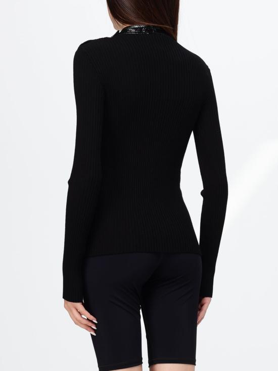 26FW 쿠레쥬 스웨터 326MPU285FI0001 9999 Black - COURREGES