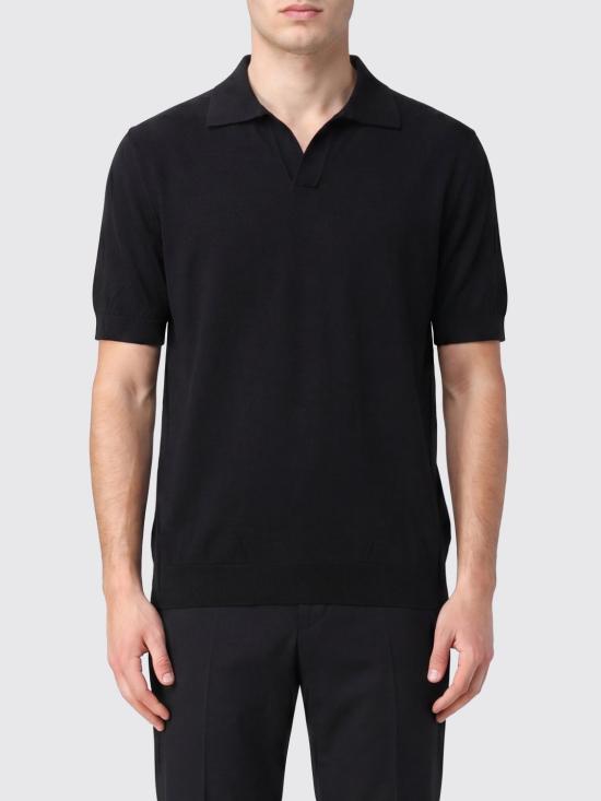 26SS 라르디니 폴로 티셔츠 CNLPMC102CN6402 999 Black