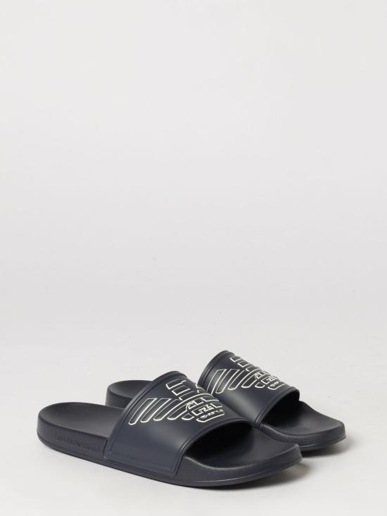 26SS 엠포리오 아르마니 뮬/슬리퍼 EX000042AF22189 MZ681 Navy - EMPORIO ARMANI