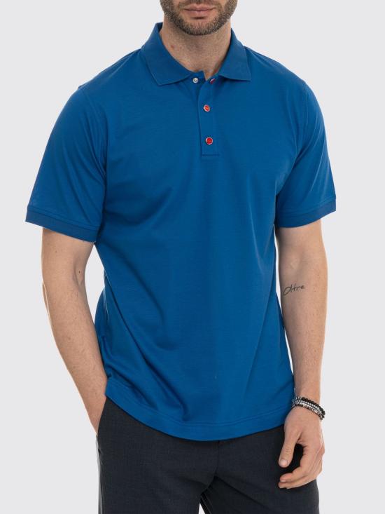 26SS 키톤 폴로 티셔츠 UMK1090 K192 Blue 1 - KITON