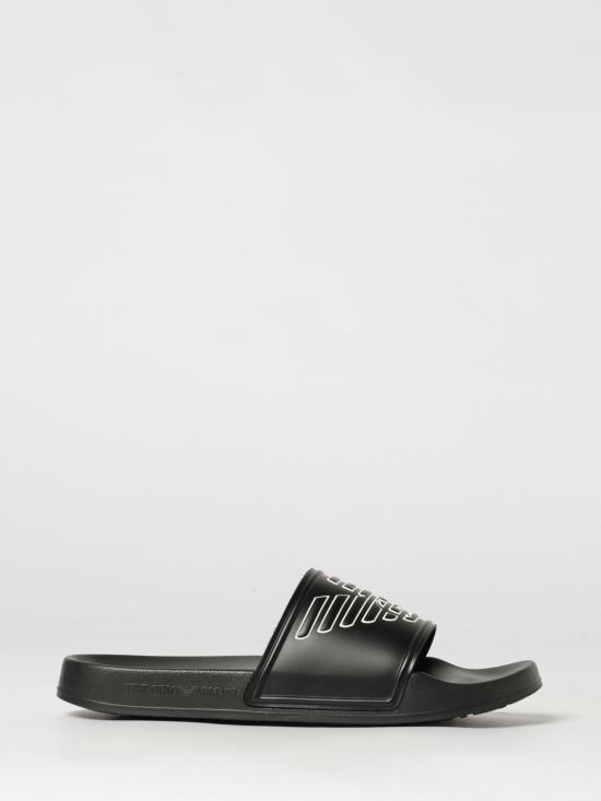 26SS 엠포리오 아르마니 뮬/슬리퍼 EX000042AF22189 MZ680 Black