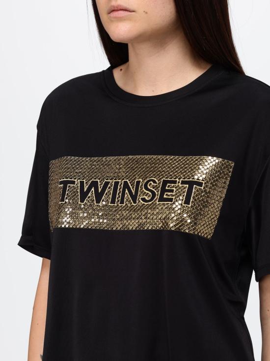 26SS 트윈셋 반팔 티셔츠 261LB2SAA 00006 Black - TWINSET