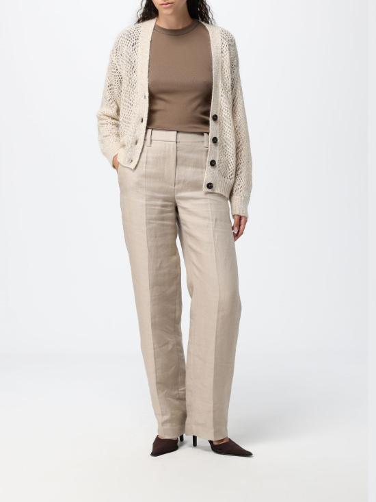 26FW 브루넬로 쿠치넬리 코튼 티셔츠 M0TC8BJ310 C8705 Brown - BRUNELLO CUCINELLI