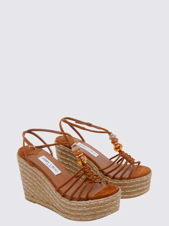 26FW 지미추 힐/펌프스 LEMIWEDGE100IPV TAN MIX Brown - JIMMY CHOO