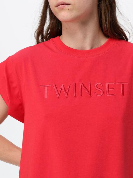 26SS 트윈셋 반팔 티셔츠 261LL2MLL 12834 Red - TWINSET