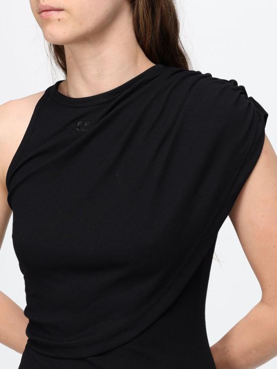 26SS 쿠레쥬 롱 원피스 226JRO849JS0285 9999 Black - COURREGES