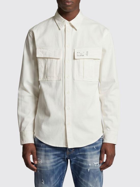 26SS 디스퀘어드2 셔츠 S71DM0830D35058 100 White