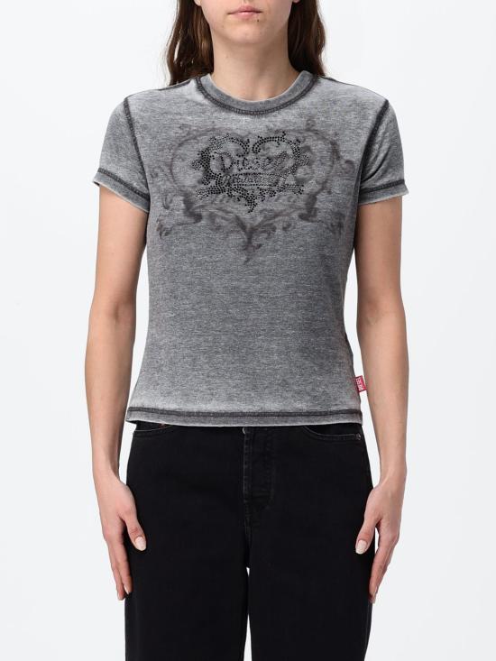 26FW 디젤 반팔 티셔츠 A232400PLBQ 97W Grey