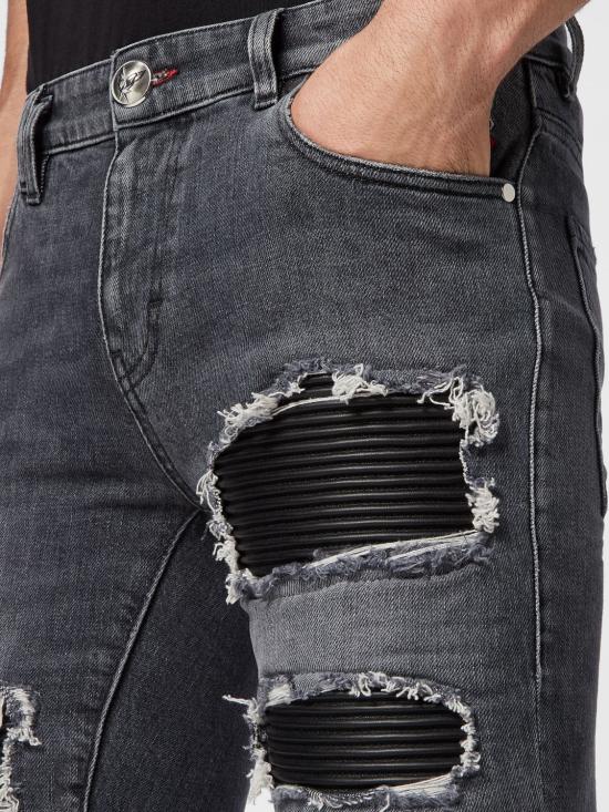 26SS 필립 플레인 데님 팬츠 SADCMDT3703PDE004N 10VE Grey - PHILIPP PLEIN