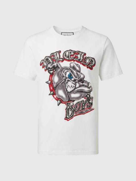 26SS 필립 플레인 반팔 티셔츠 UAFCMTK9373PJY002N 01 White - PHILIPP PLEIN