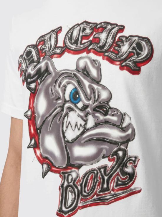 26SS 필립 플레인 반팔 티셔츠 UAFCMTK9373PJY002N 01 White - PHILIPP PLEIN