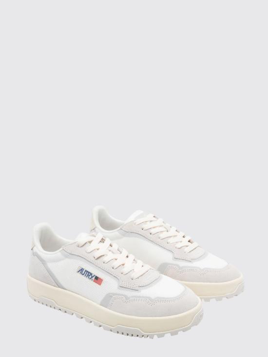 26FW 오트리 WILDPACE 로우 스니커즈 립스탑 나일론 가죽 LDLM AK01 White - AUTRY