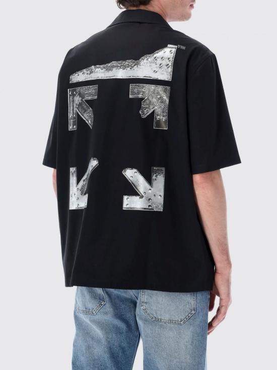 26SS 오프화이트 셔츠 OMGG01FS26FAB003 0001 Black - OFF WHITE
