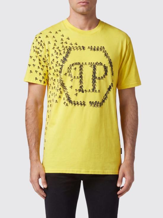 26SS 필립 플레인 반팔 티셔츠 SACCMTK6190PJY002N 09 Yellow